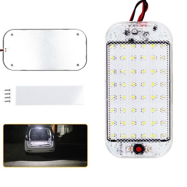 2 PCS ZS-3350 DC12-85V High Bright 48LEDs Lamp Beads Car Dome Light Cabin Light Bar - Image 6