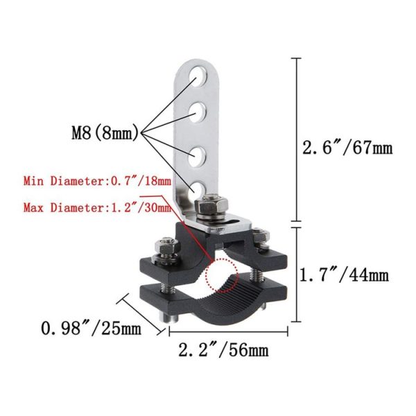 Y-021 Universal LED Light Mounting Bracket - Image 3