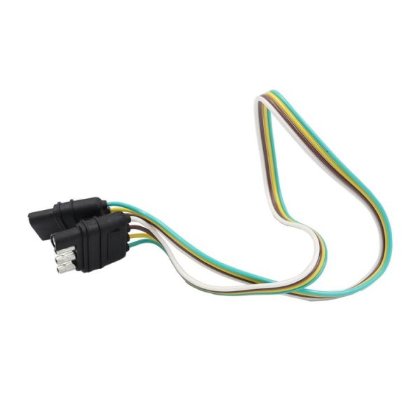 4 Pin Trailer Light Wire Harness Extension 18 Gauge 4-Way Flat Wiring Connector - Image 3