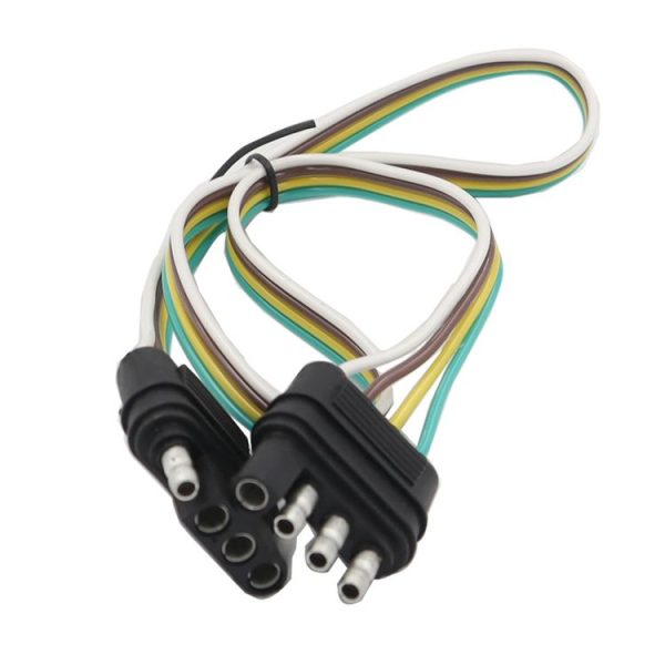 4 Pin Trailer Light Wire Harness Extension 18 Gauge 4-Way Flat Wiring Connector - Image 4