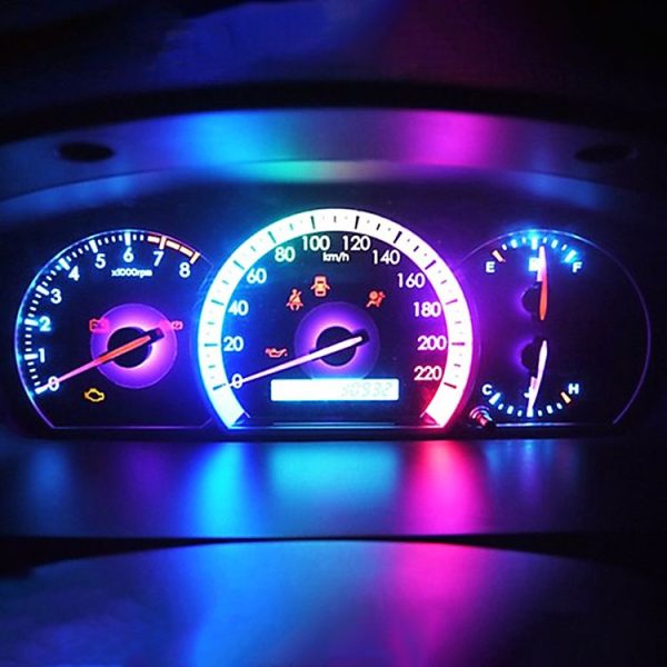 10 in 1 T5 Car Instrument Panel LED Decorative Light (Blue Light) - Image 7