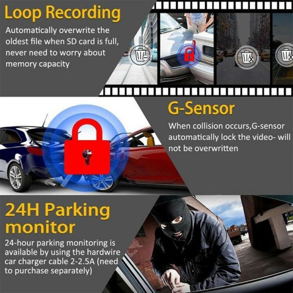 A8 WiFi Mini Car Dash Camera Android Night Version Front View Driving Recorder - Image 7