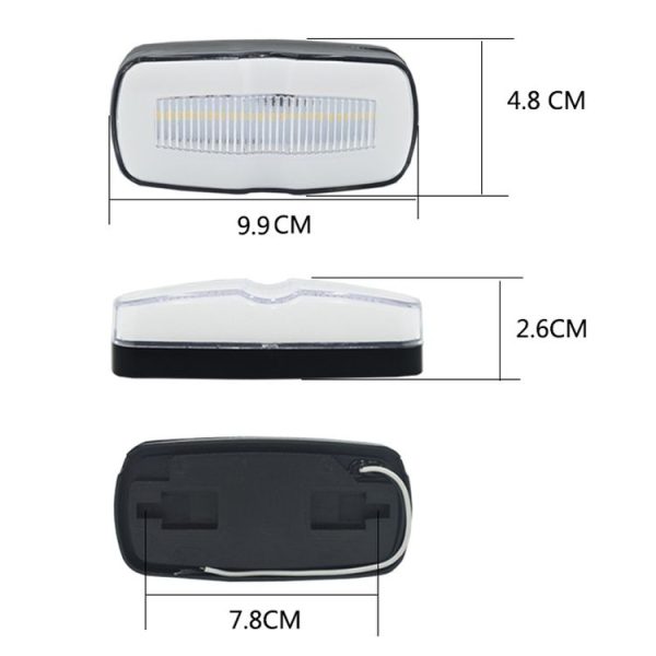2 PCS MK-190 Truck LED Side Marker Light (Red Light) - Image 4