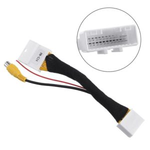 Renault Car 24Pin Video Input Switch Reverse Parking Camera RCA Adapter Cable