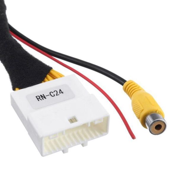 Renault Car 24Pin Video Input Switch Reverse Parking Camera RCA Adapter Cable - Image 4