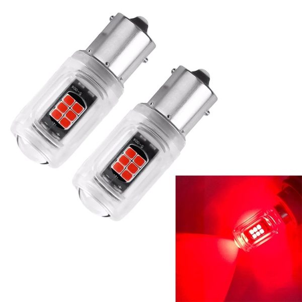 2pcs 1156 DC12V / 2.16W / 0.18A / 480LM Car LED Turn Signal Light (Red Light)