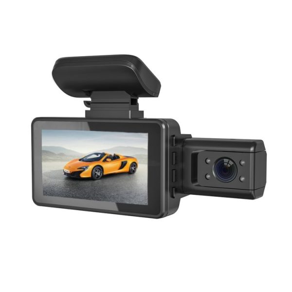 F9 Car Front and Inner Dual Camera HD Infrared Night Vision Car Driving Recorder - Image 2