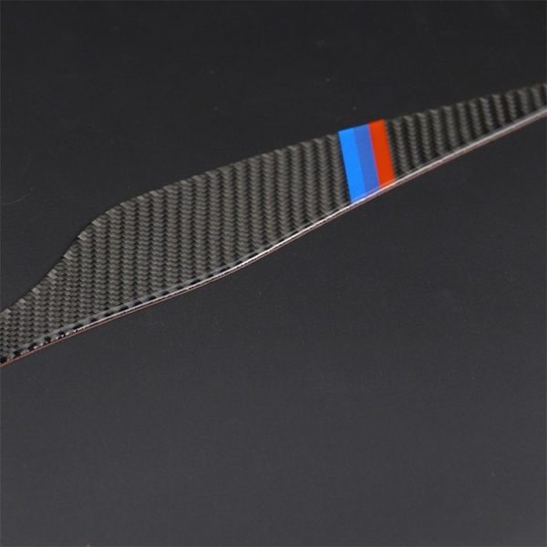 1 Pair Three Color Carbon Fiber Car Lamp Eyebrow Decorative Sticker for BMW E90 / 318i / 320i / 325i 2005-2008, Drop Glue Version - Image 3