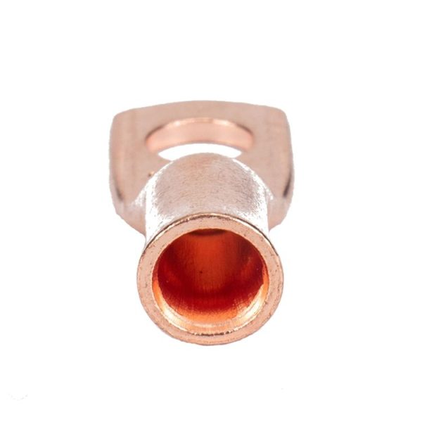 10 PCS AWG T2 Copper Heavy-duty Cold-pressed Wire Terminals 4 x 3 / 8 with Heat Shrinkable Tube - Image 4