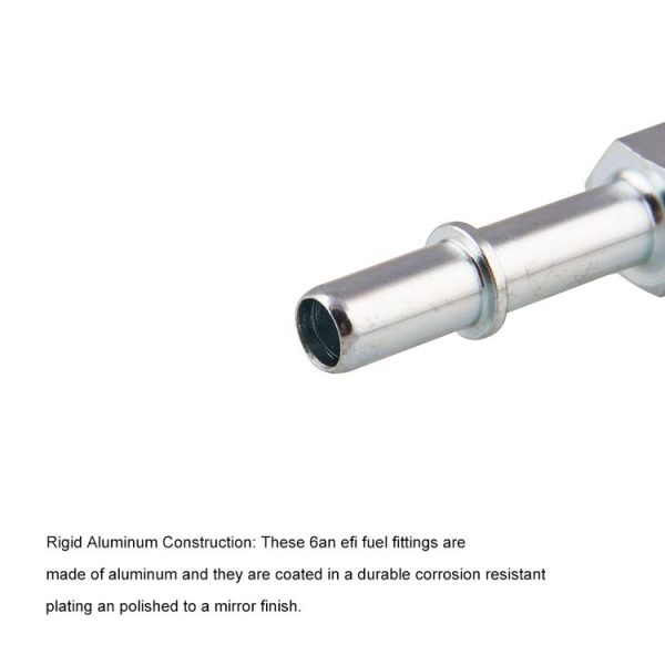 Car Oil End Fitting Adaptor 6 AN Male to 3 / 8 SAE Quick Disconnect Male Push Welded Long Joint - Image 5