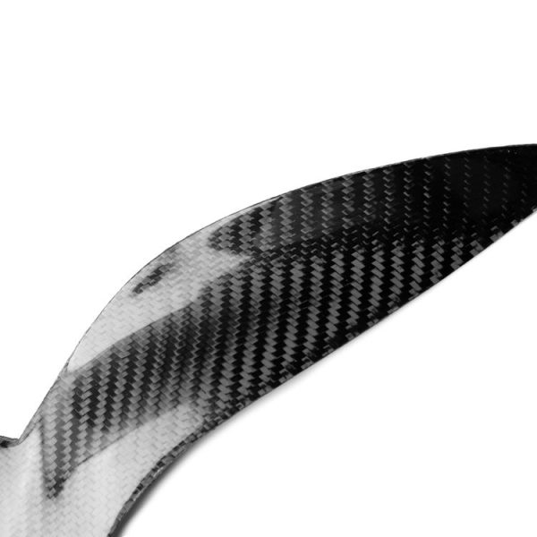 2 PCS Carbon Fiber Car Lamp Eyebrow Decorative Sticker for 2003-2006 Smart W451 - Image 6