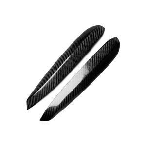 2 PCS Carbon Fiber Car Lamp Eyebrow Decorative Sticker for 1992-1999 Volkswagen Golf 3 / MK3
