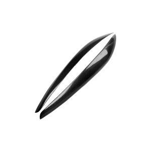 2 PCS Carbon Fiber Car Lamp Eyebrow Decorative Sticker for 1999-2002 Nissan Skyline R34