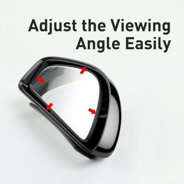 2 PCS Baseus Large View Reversing Auxiliary Mirror (White) - Image 4