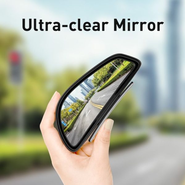 2 PCS Baseus Large View Reversing Auxiliary Mirror (White) - Image 6