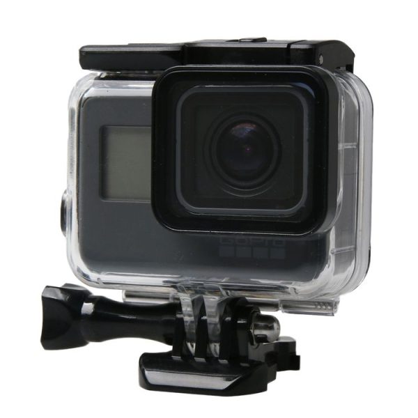 GoPro HERO6 / 5 Black 60m Underwater Waterproof Housing Diving Case with Touch Screen Back Door & Filter / Buckle Basic Mount & Screw, No Need to Disassemble Lens - Image 2