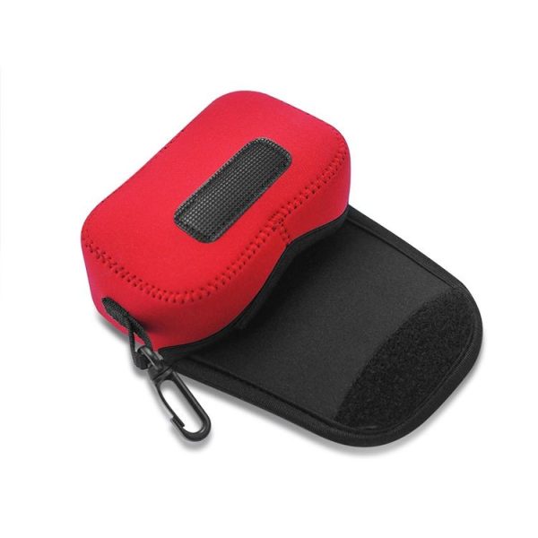 NEOpine Neoprene Camera Soft Case Bag with Hook for Sony RX100M7 (RX100 VII), Size: 10.5x4.0x6.8cm (Red) - Image 5