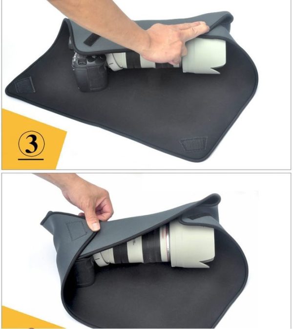 Shockproof Neoprene Bag Magic Wrap Blanket for Canon / Nikon / Sony Camera Lens, Size: 25 x 25cm - Image 6