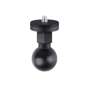 25mm 1 / 4 inch Screw ABS Ball Head Adapter Mount (Black)