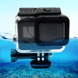 GoPro NEW HERO / HERO6 / 5 30m Waterproof Housing Protective Case + Hollow Back Cover with Buckle Basic Mount & Screw, No Need to Disassemble Lens (GP413)