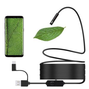 8mm Dual-lens Design Waterproof Endoscope, 3 In 1 Version, Length: 3m (Black)