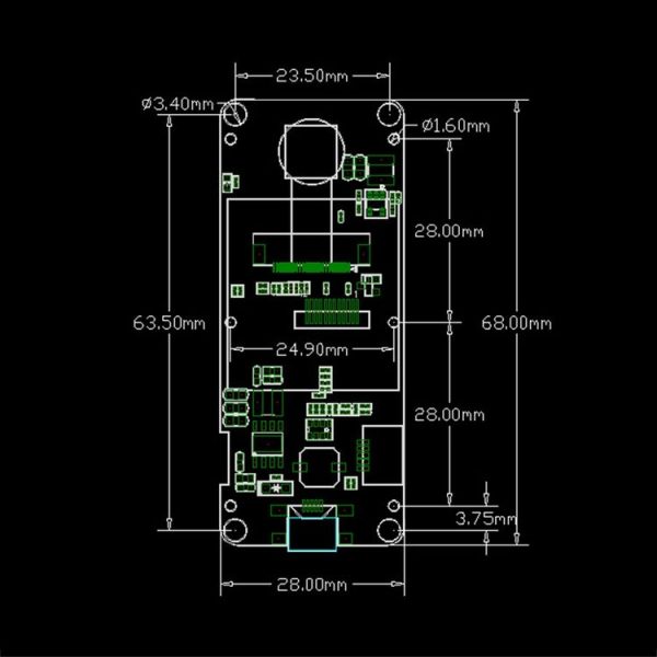 TTGO T-Camera Plus Fish-eye Lens MPU6050 ESP32-DOWDQ6 8MB SPRAM Camera Module OV2640 1.3 inch Display Rear Camera - Image 6