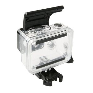 Gopro HERO4 / 3+ Sports Action Camera Waterproof Housing Case ABS Plastic Back Door Clip Lock Catch (Black)