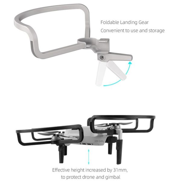Sunnylife 4 PCS Anti-collision Protectors Guard Bumpers with Heightened Landing Legs for DJI Mavic Mini (Grey) - Image 10