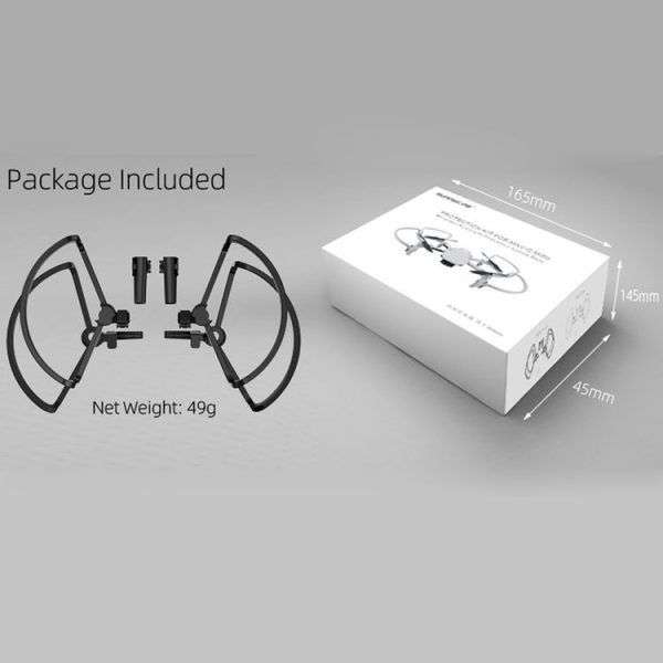 Sunnylife 4 PCS Anti-collision Protectors Guard Bumpers with Heightened Landing Legs for DJI Mavic Mini (Grey) - Image 14