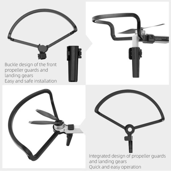 Sunnylife 4 PCS Anti-collision Protectors Guard Bumpers with Heightened Landing Legs for DJI Mavic Mini (Grey) - Image 9