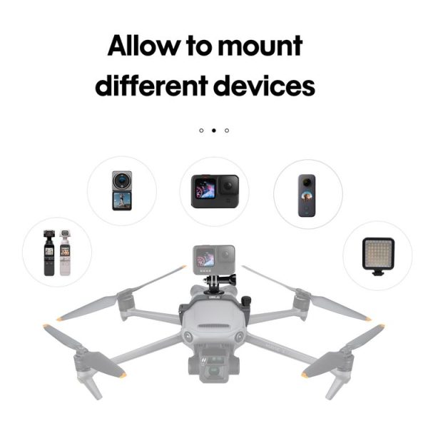 STARTRC Multifunctional Expansion Fixed Shock Mount for DJI Mavic 3 (Grey) - Image 4