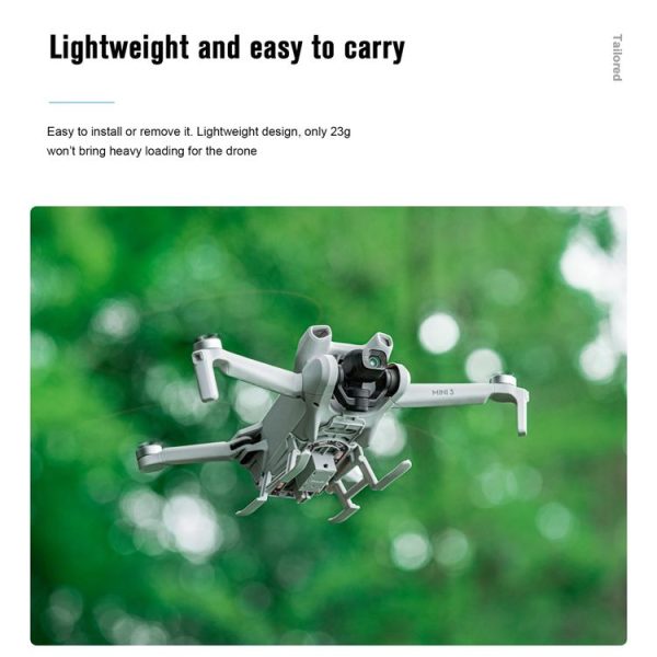 DJI Mini 3 STARTRC LED Light Folding Anti-fall Heightened Landing Gear Training Rack (Grey) - Image 7