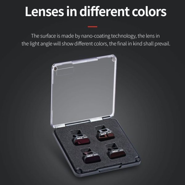DJI Mini 4K / Mini 2 SE / Mini 2 STARTRC 4 in 1 ND8 ND16 ND32 ND64 Lens Filter - Image 6