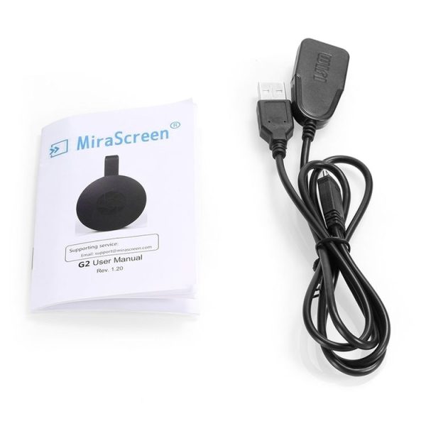 MiraScreen G2 Wireless WiFi Display Dongle Receiver Airplay Miracast DLNA 1080P HD TV Stick for iPhone, Samsung, and other Android Smartphones (Black) - Image 3