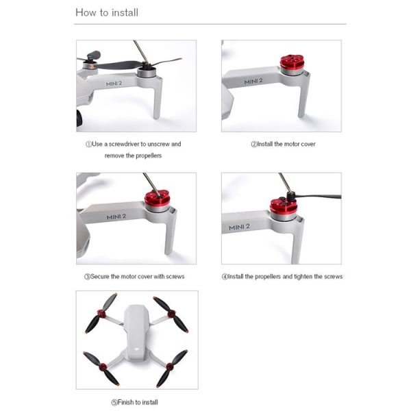 STARTRC 1108783 Dedicated Motor Protective Cover Screw Set for DJI Mavic Mini 2 - Image 2