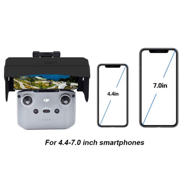 STARTRC 1108859 Dedicated Foldable Remote Control Magnetic Sunshade Anti-reflective Plate for DJI Mini 2 / Mavic Air 2 / Air 2S (Black) - Image 9