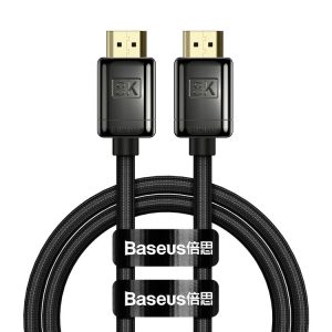 Baseus WKGQ000101 HD Seires HDMI 8K to HDMI 8K HD Same Screen Conversion Cable, Length: 2m