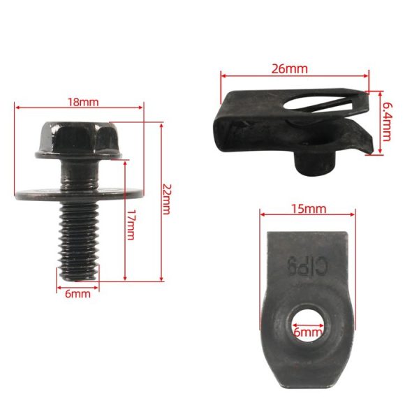 A6854 35 in 1 Car Hood Fender Bumper Fixing Kit for Infiniti G35 Sedan 2003-2008 - Image 4