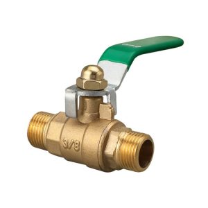 LAIZE Pneumatic Hose Connector Thickened Brass Ball Valve, Size: Double Outside 3 Point 3 / 8 inch