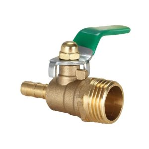 LAIZE Pneumatic Hose Connector Thickened Brass Ball Valve, Size: Outside 3 Point-Barb 10mm