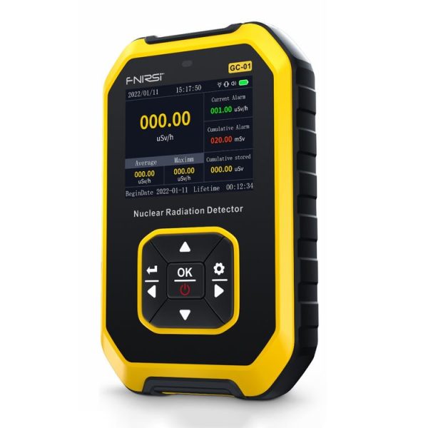 Fnirsi GC01 Home Lndustrial Marble Radioactive X / Y Ray Nuclear Radiation Detector Geiger Counter (Yellow)