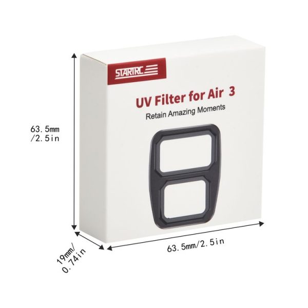DJI Air 3 STARTRC Drone Lens Filter, Lens: UV - Image 8