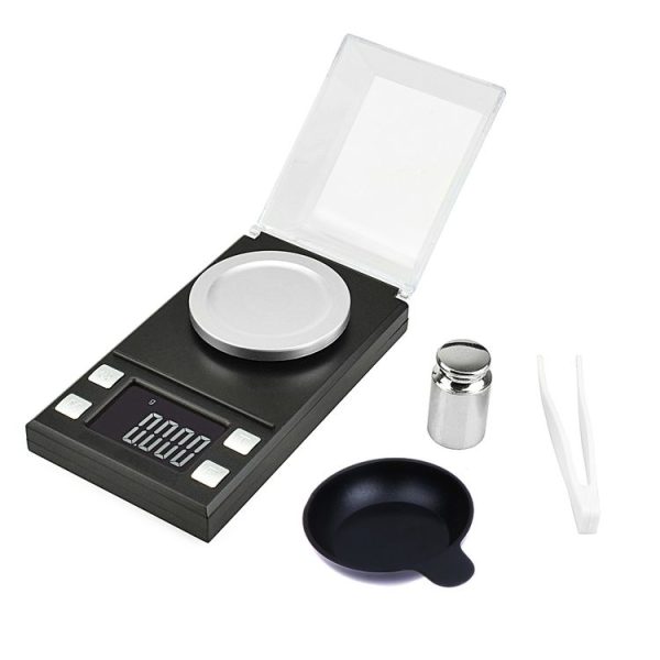 MH-8028 50g x 0.001g High Accuracy Digital Electronic Portable Jewelry Diamond Gem Carat Lab Weight Scale Balance Device with 1.6 inch LCD Screen - Image 4