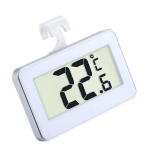 Mini Refrigerator Thermometer Digital LCD Display Freezer Temperature Meter with Hook