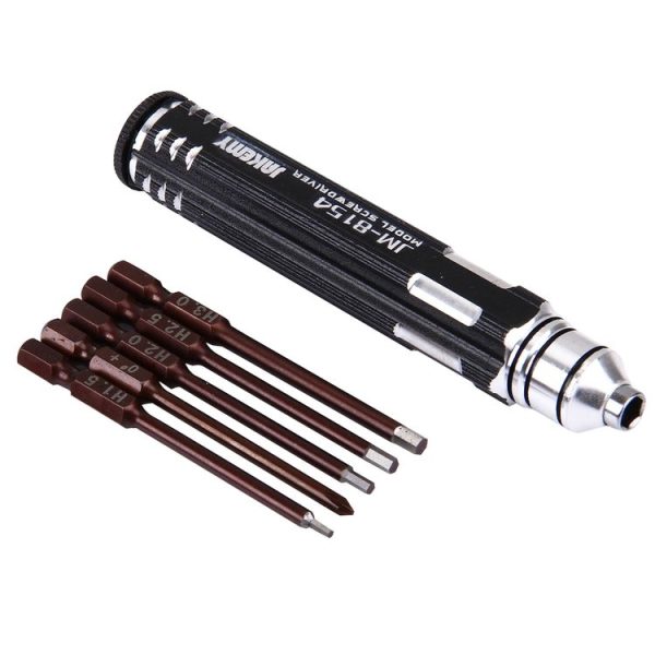 JAKEMY JM-8154 6 in 1 Model Screwdriver Set with 65mm S-2 Precision Bits (Cross 3.0, Hexagon H1.5 & H2.0 & H2.5 & H3.0) - Image 3