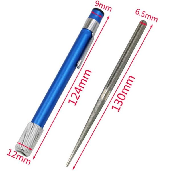 Diamond Carbon Steel Knife Fishhook Sharpener Portable Kitchen Accessories Multi Purpose Sharpener Stick - Image 4