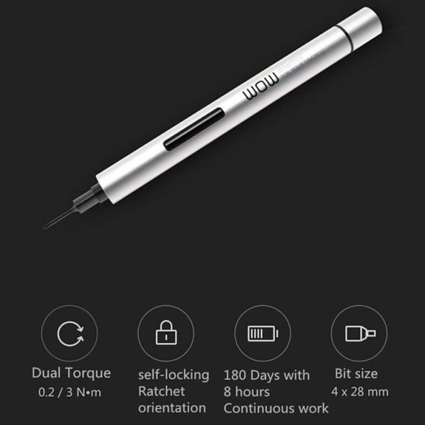Original Xiaomi WOWSTICK 1fs Updated Version 18 Bits Aluminium Body Home Essential Tools Electric Screwdriver with LED Light - Image 6