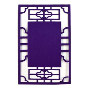 School Stereo Colorful Thick Non-woven Background Pad Decoration Materials, Size: 23.5x36cm (Purple)