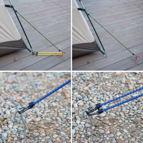 2 PCS Outdoor Tent Crude Elastic Rope Tied High Luggage Rope Clothesline Camping, Length: 60cm, Diameter: 8mm, Random Color Delivery - Image 4