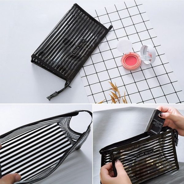 Stripe Style Portable Travel Cosmetic Organizer Bag, Size: 23*14*9cm, Random Color Delivery - Image 6